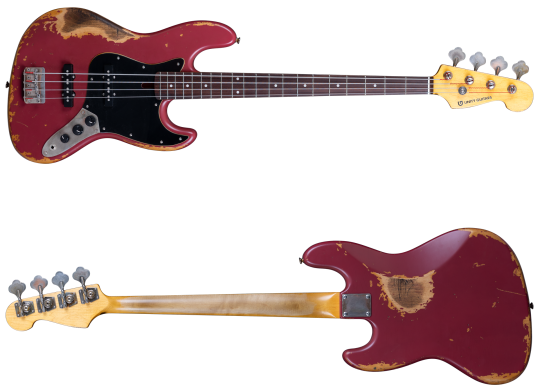 Unity Guitars Jazz Bass Vintage Burgundy